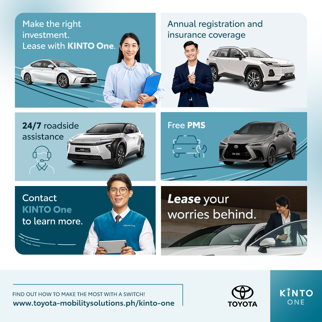 KINTO One Philippines Facebook ad: Choose your mileage plan with KINTO One.