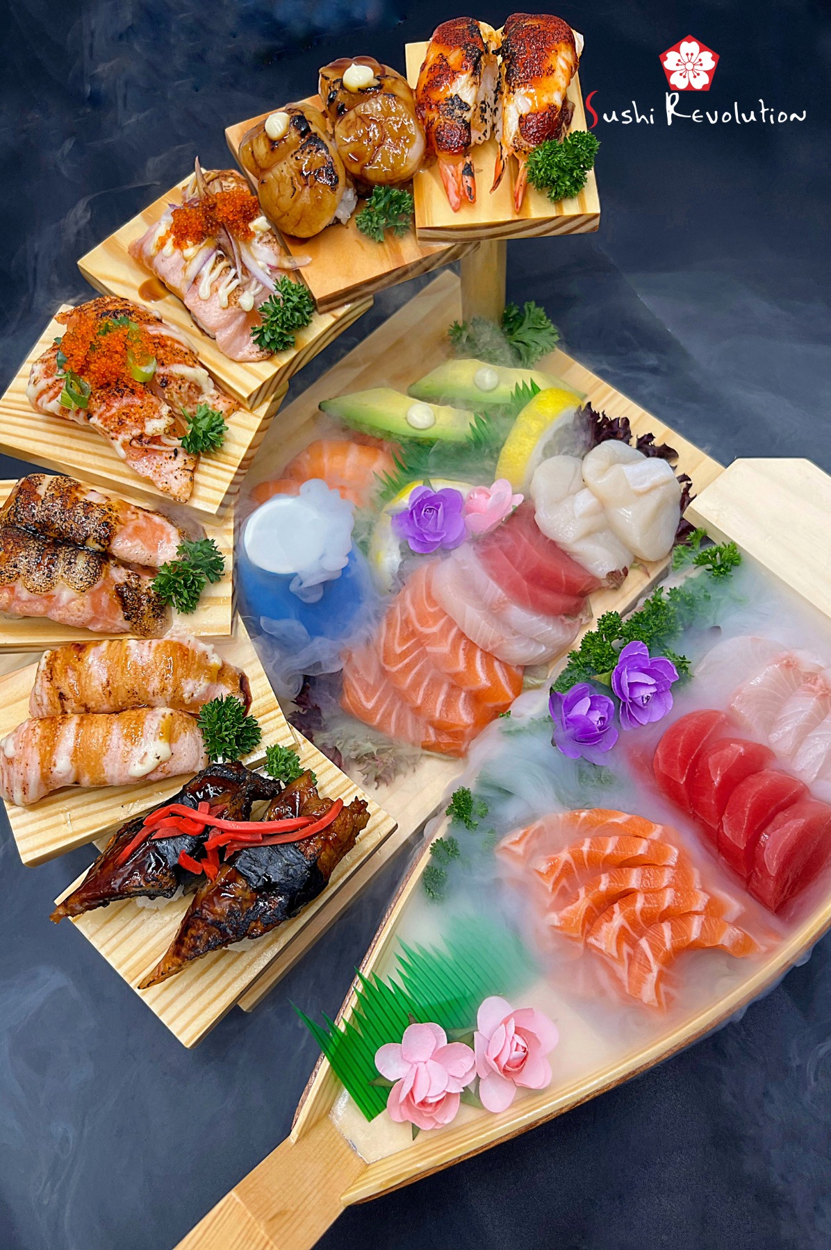 Sushi Revolution Hamilton Facebook ad: The Wait is Almost Over!