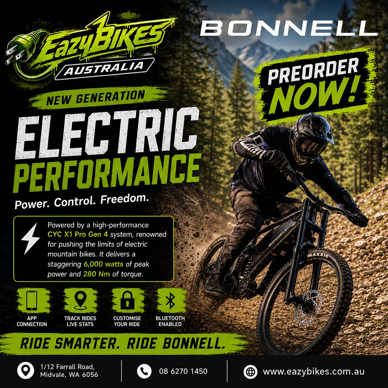 Eazy Bikes Australia Facebook ad: Pre Orders are open for the Bonnell 775MX…