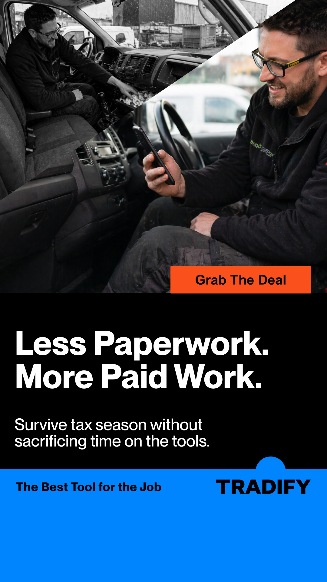 Tradify Facebook ad