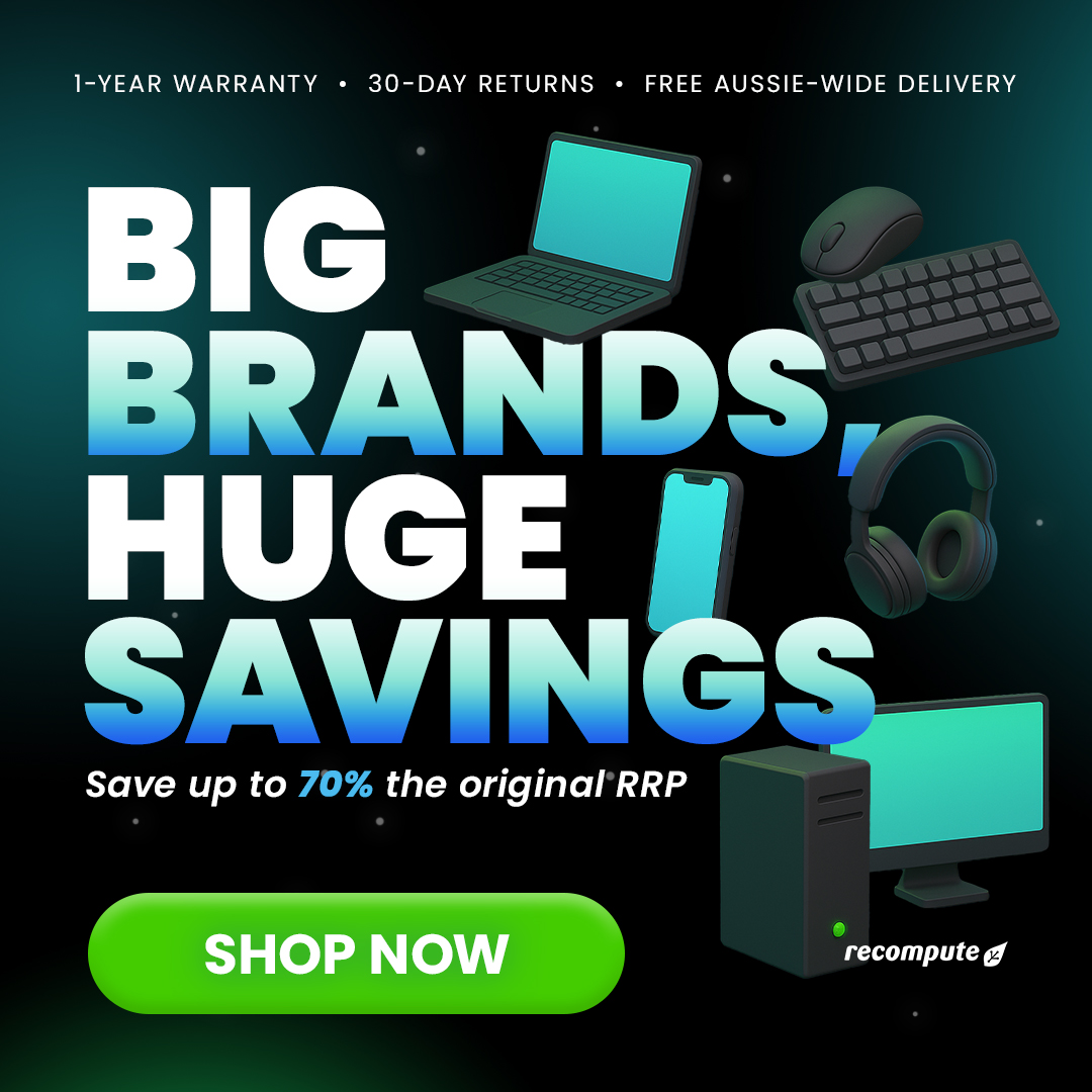 Recompute Facebook ad: Smart Tech, Smarter Savings - Up to 70% off RRP