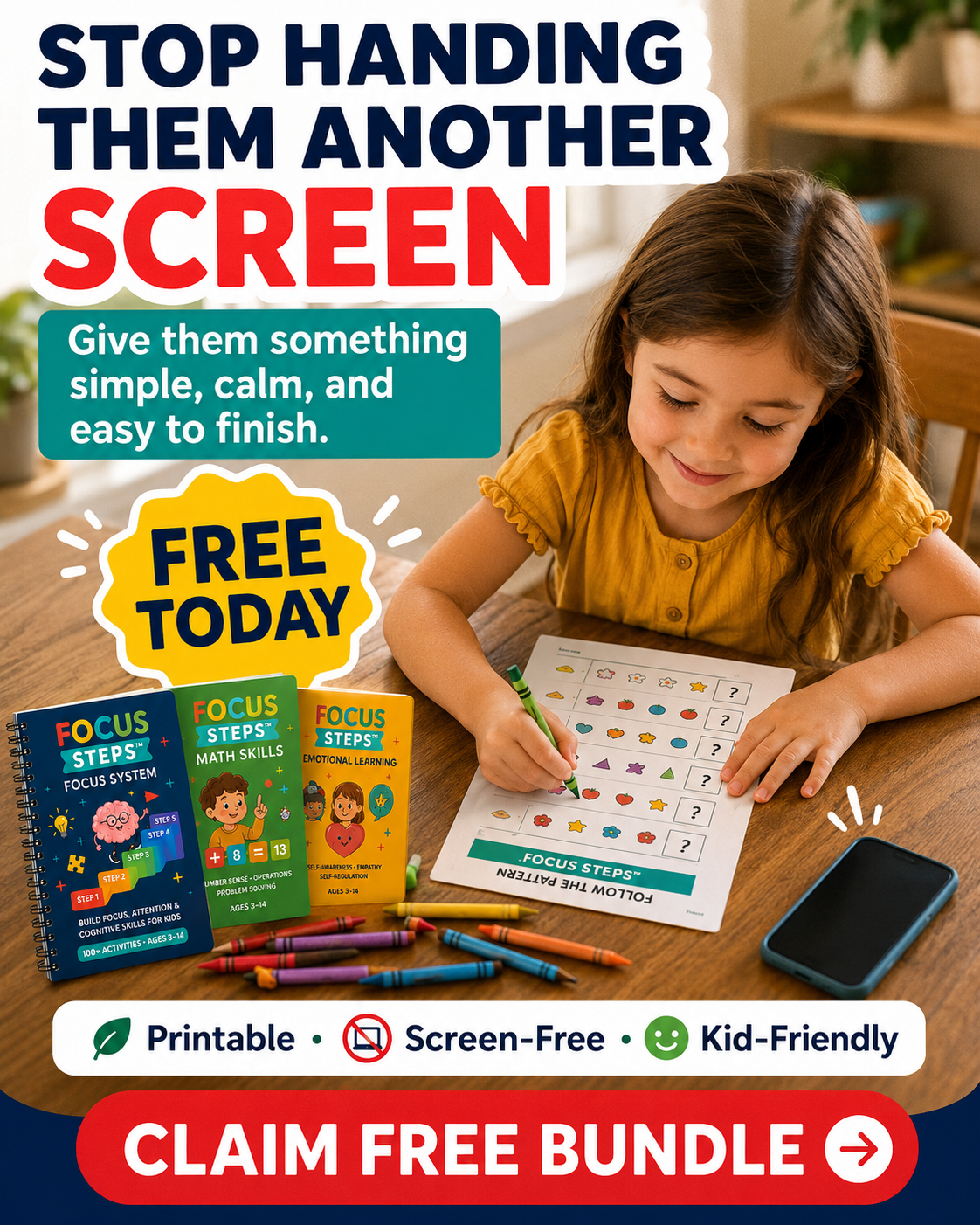 Focus Steps Facebook ad: Get Focus Steps FREE Today