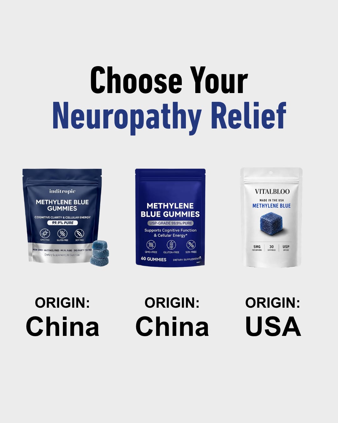VitalBloo Facebook ad: Joe's Favourite Relief, Now Made in the USA