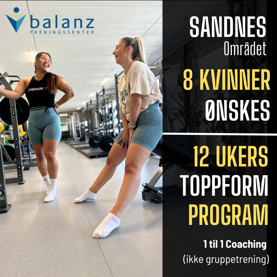 Balanz treningssenter Facebook ad: 12-Ukers Toppform Kampanje
