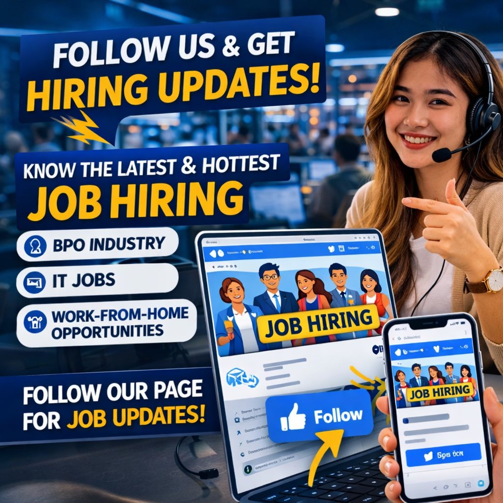 Jobs Avenue PH Facebook ad: LOOKING FOR A JOB?