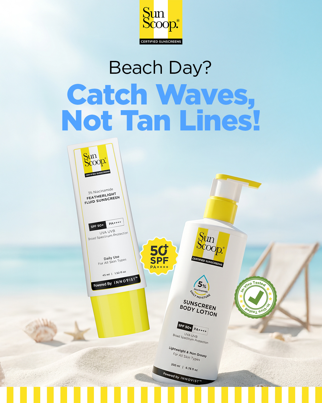 Sunscoop SPF Facebook ad