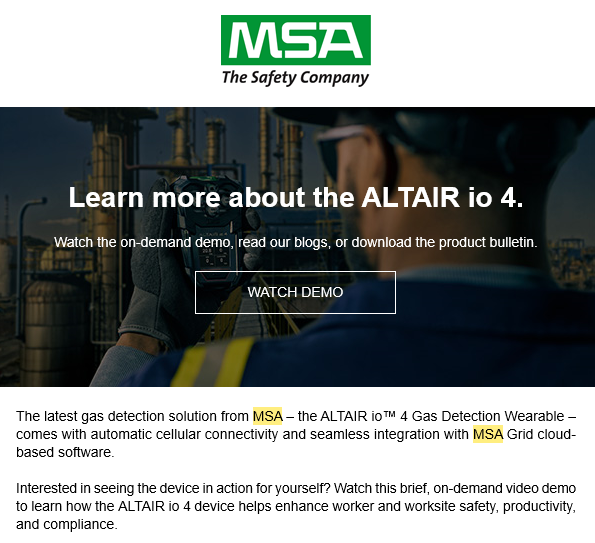 Conrad Fire Equipment Facebook ad: The ALTAIR io 4