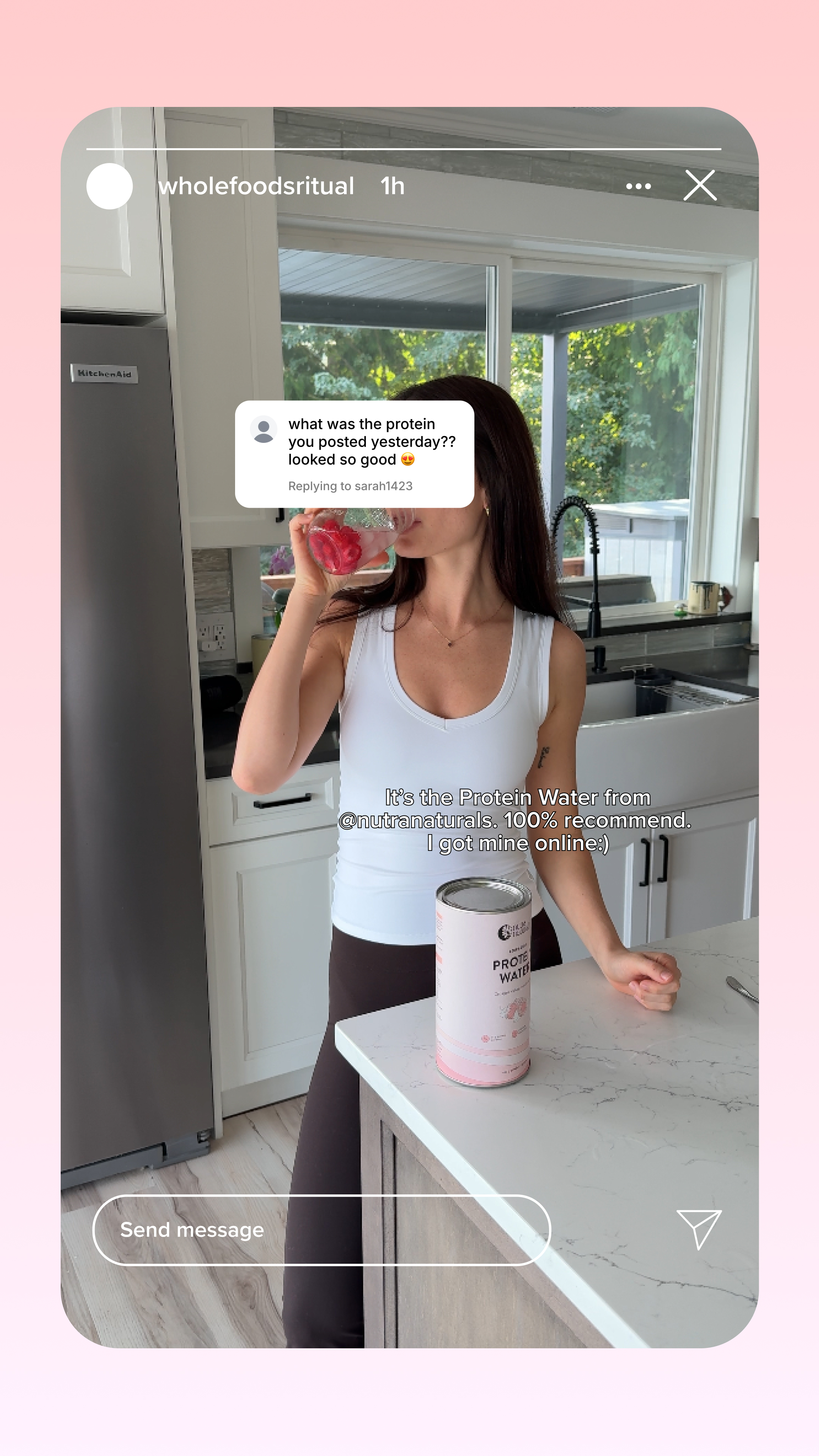Nutra Naturals Facebook ad: My new favourite protein fix