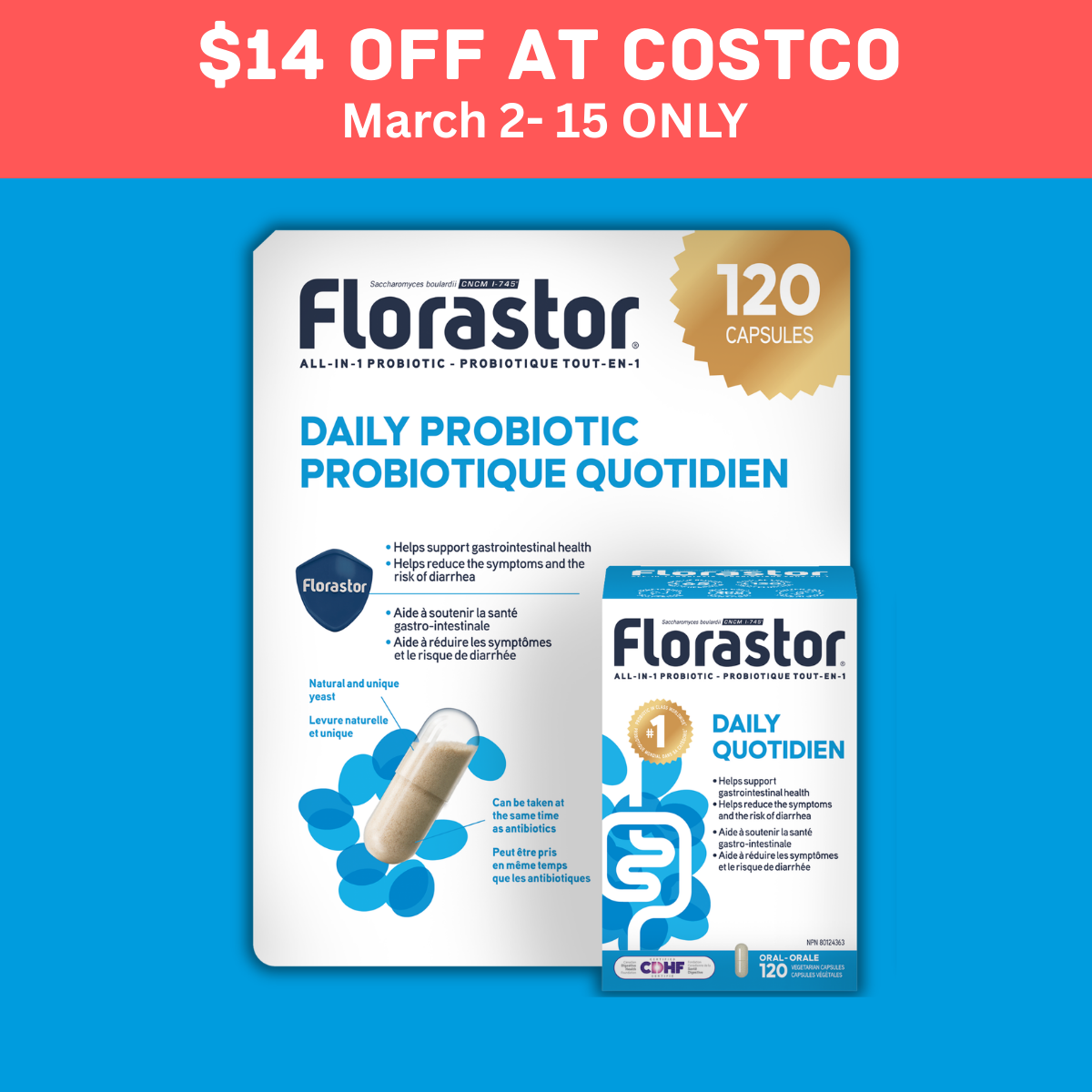 Costco Wholesale Canada Facebook ad: Support your gut health.