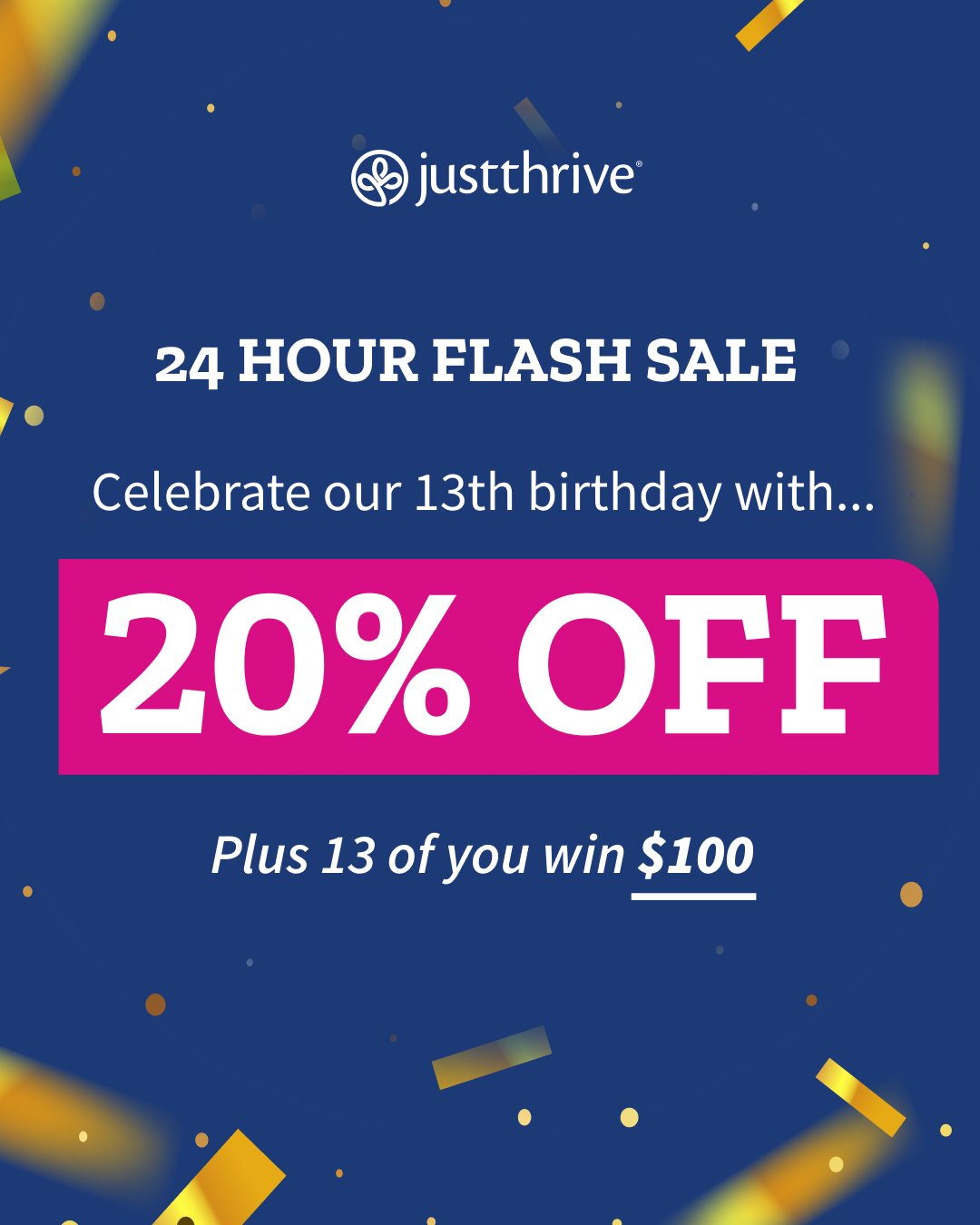 Just Thrive Facebook ad