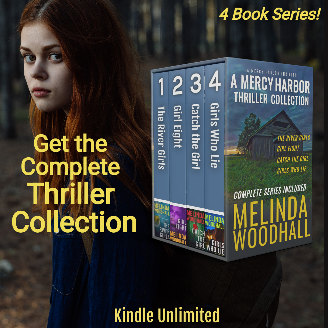 Melinda Woodhall Thrillers Facebook ad: Mercy Harbor Thriller Complete Series (Free w/ Kindle…