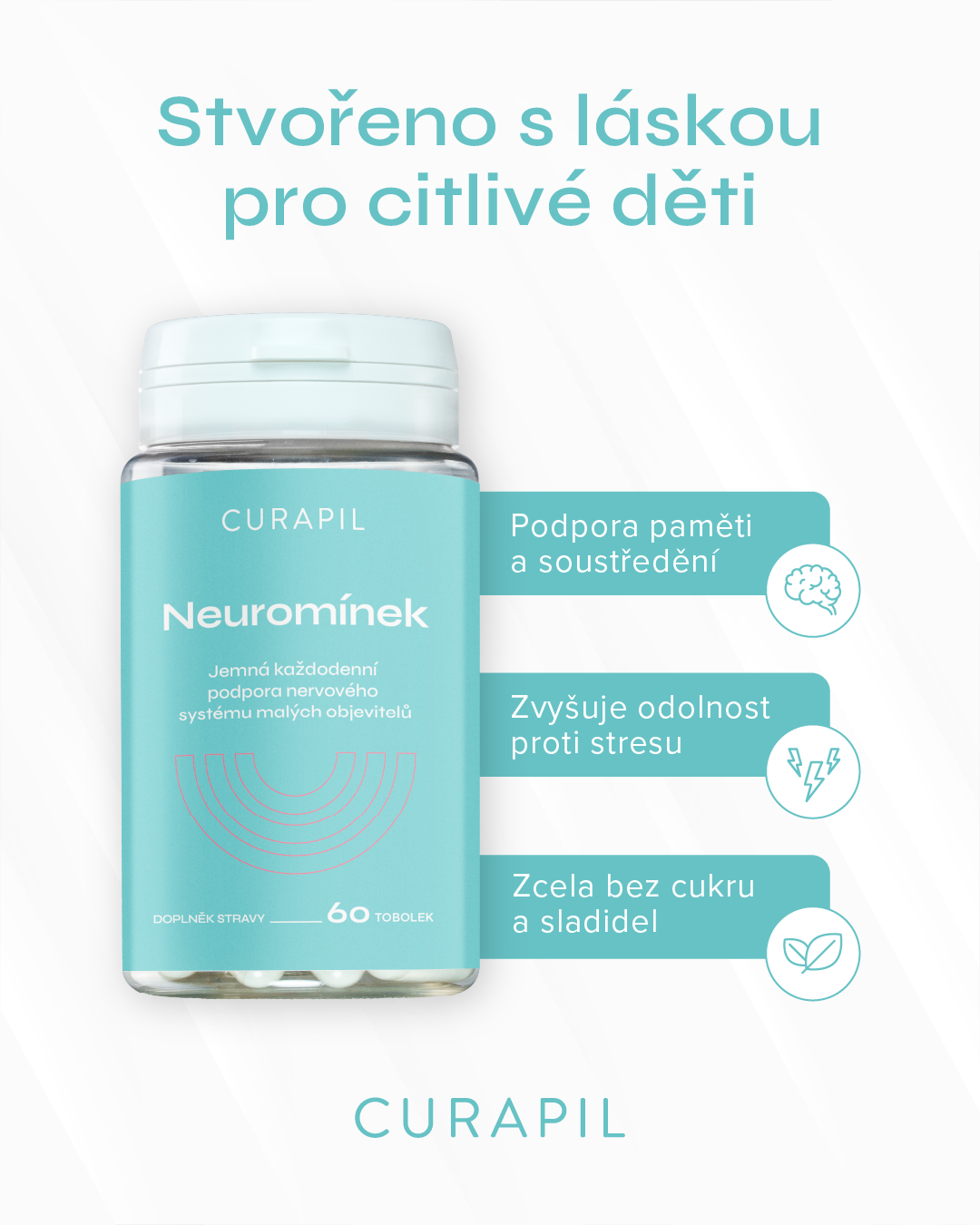 Curapil Facebook ad: Neuromínek Curapil, podpora nervové soustavy dětí |…