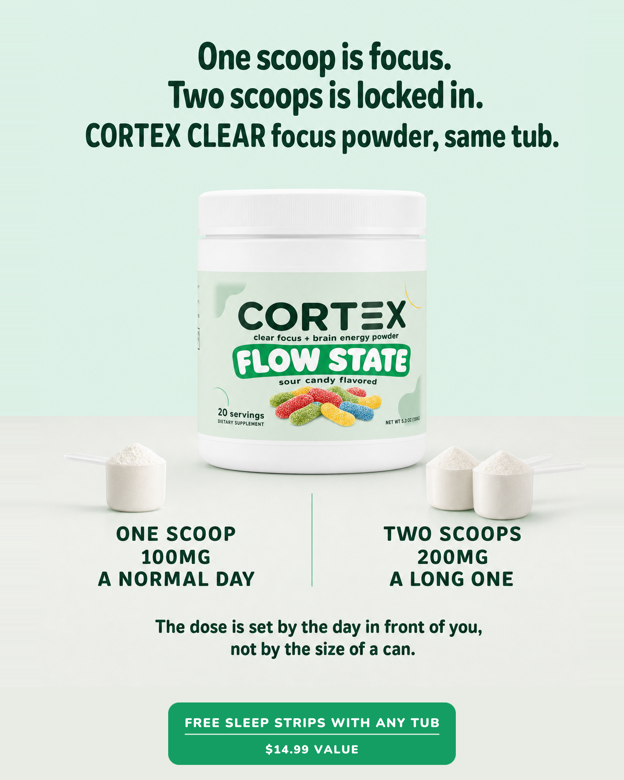 Cortex Wellness Facebook ad: The Dose You Set