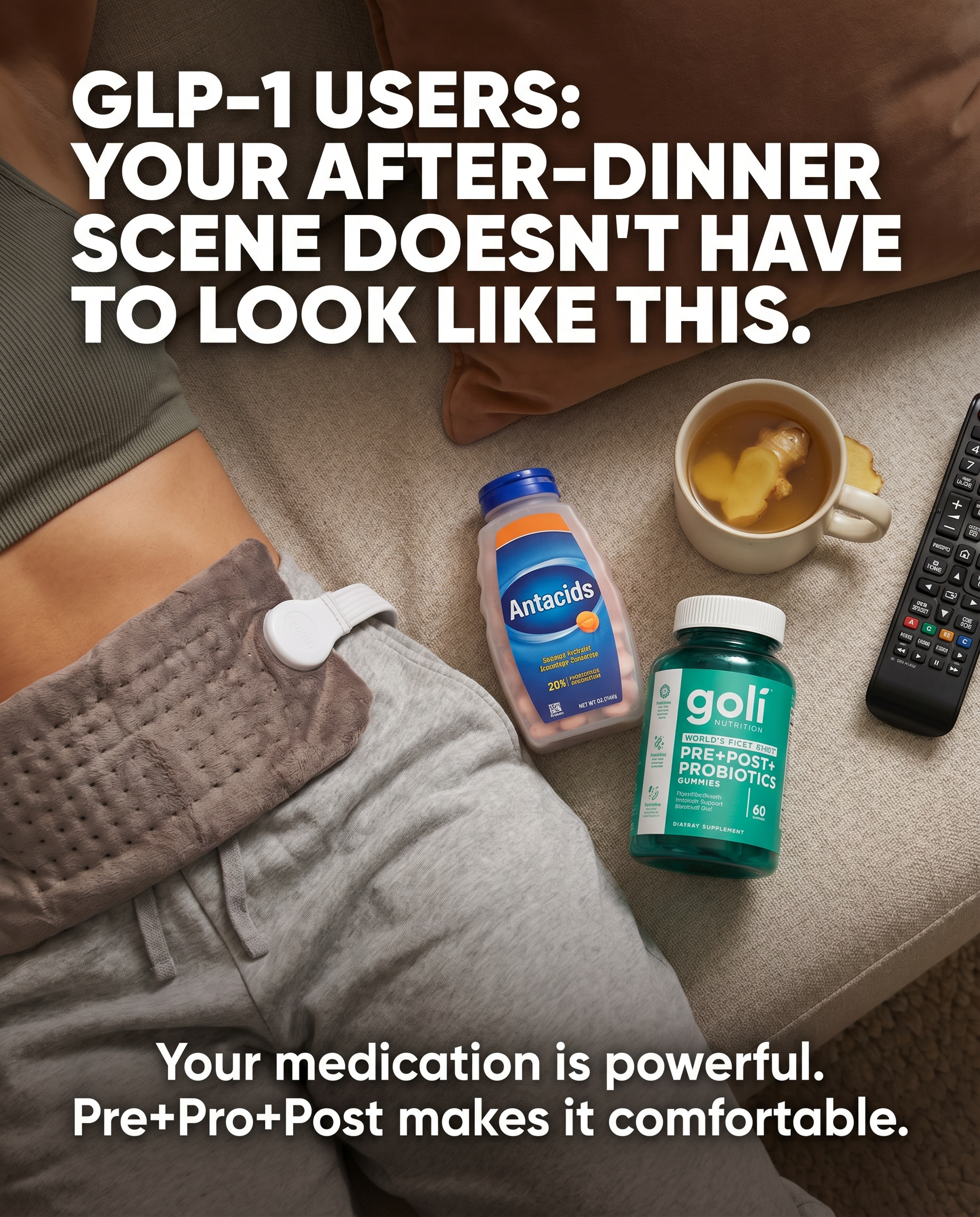 Goli Facebook ad: On a GLP-1? Your Gut’s Adjusting Too