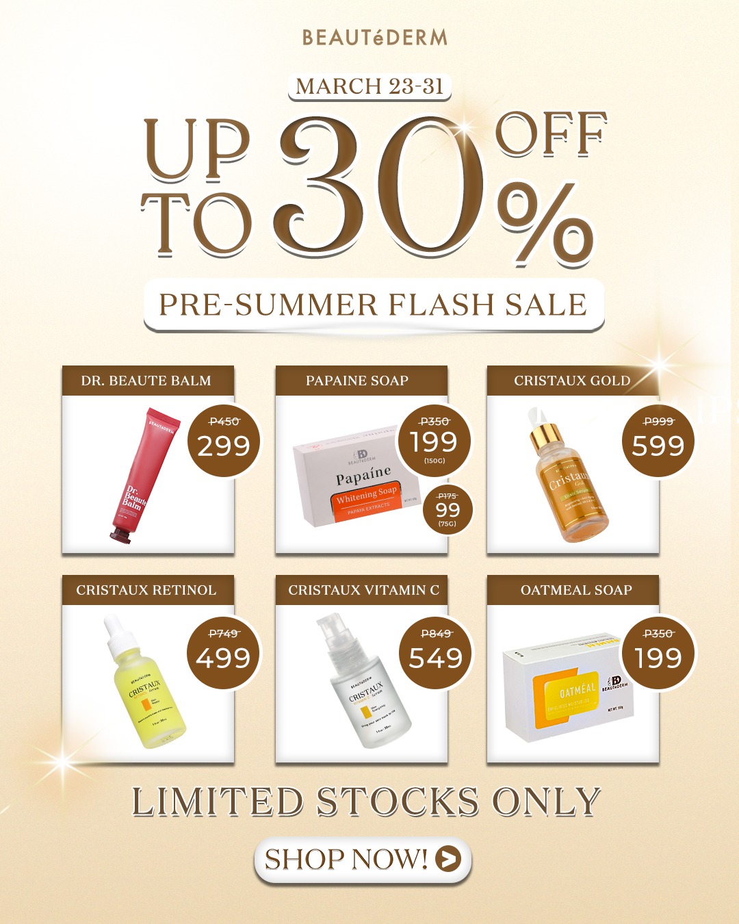 Beautéderm Facebook ad: Get summer-ready with Beautederm’s Pre-Summer Flash Sale!