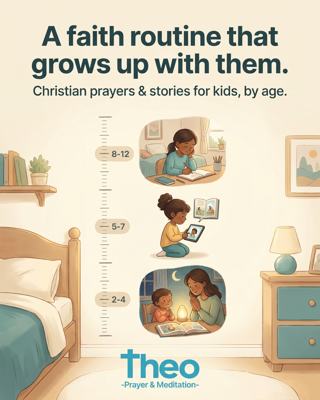 Theo: Prayer & Meditation Facebook ad