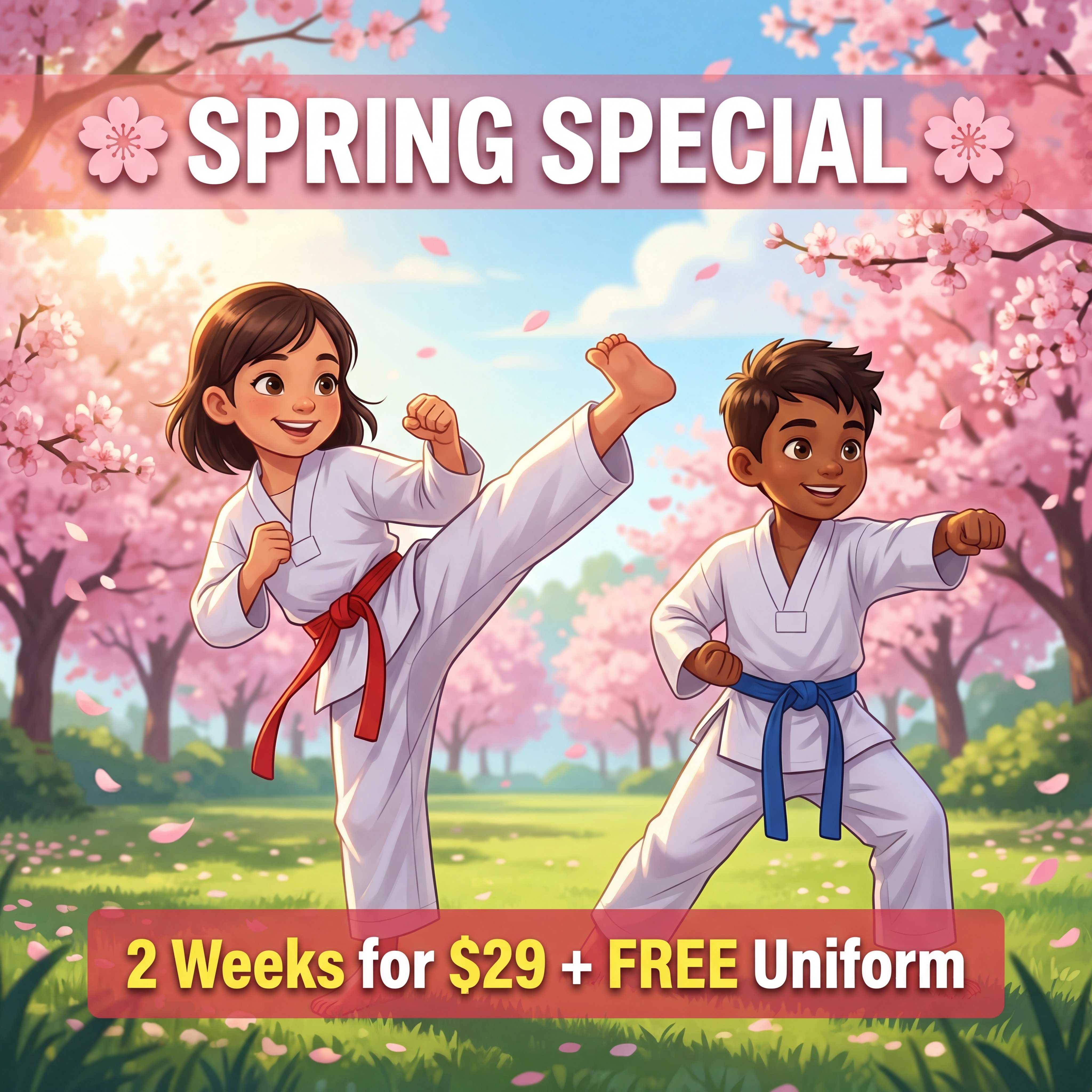 Huntington Beach Martial Arts - Tom Vo's Taekwondo Facebook ad