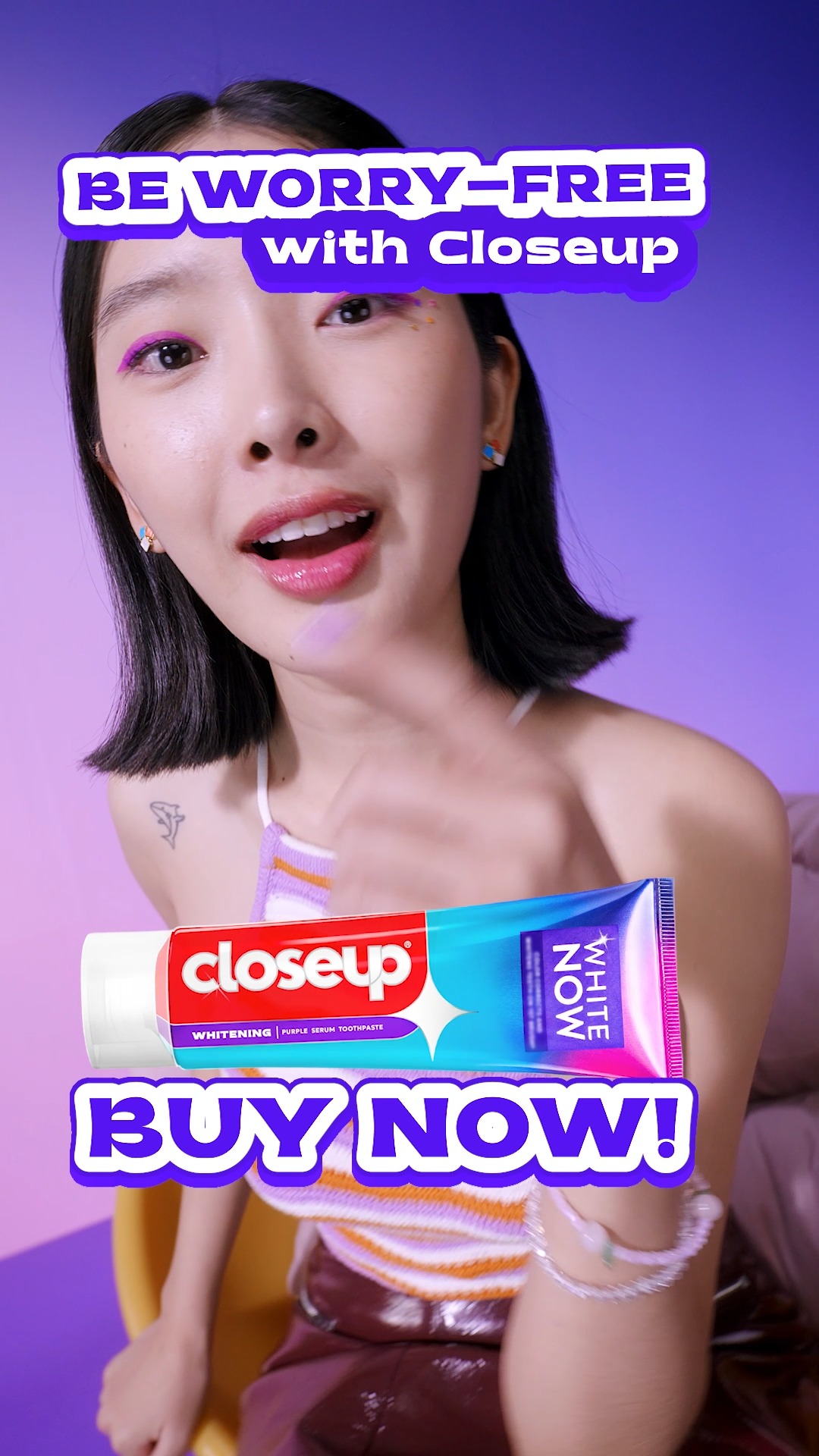 Closeup Facebook ad: Oral care comes first