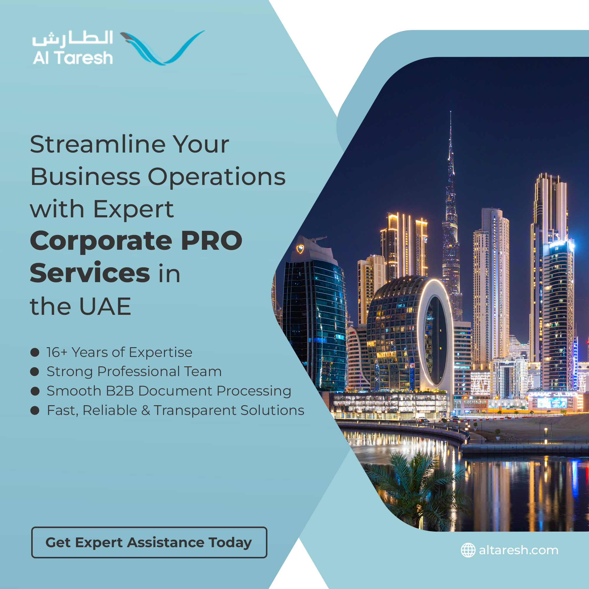 AI Taresh Businessmen Services Facebook ad: Schedule a Consultation