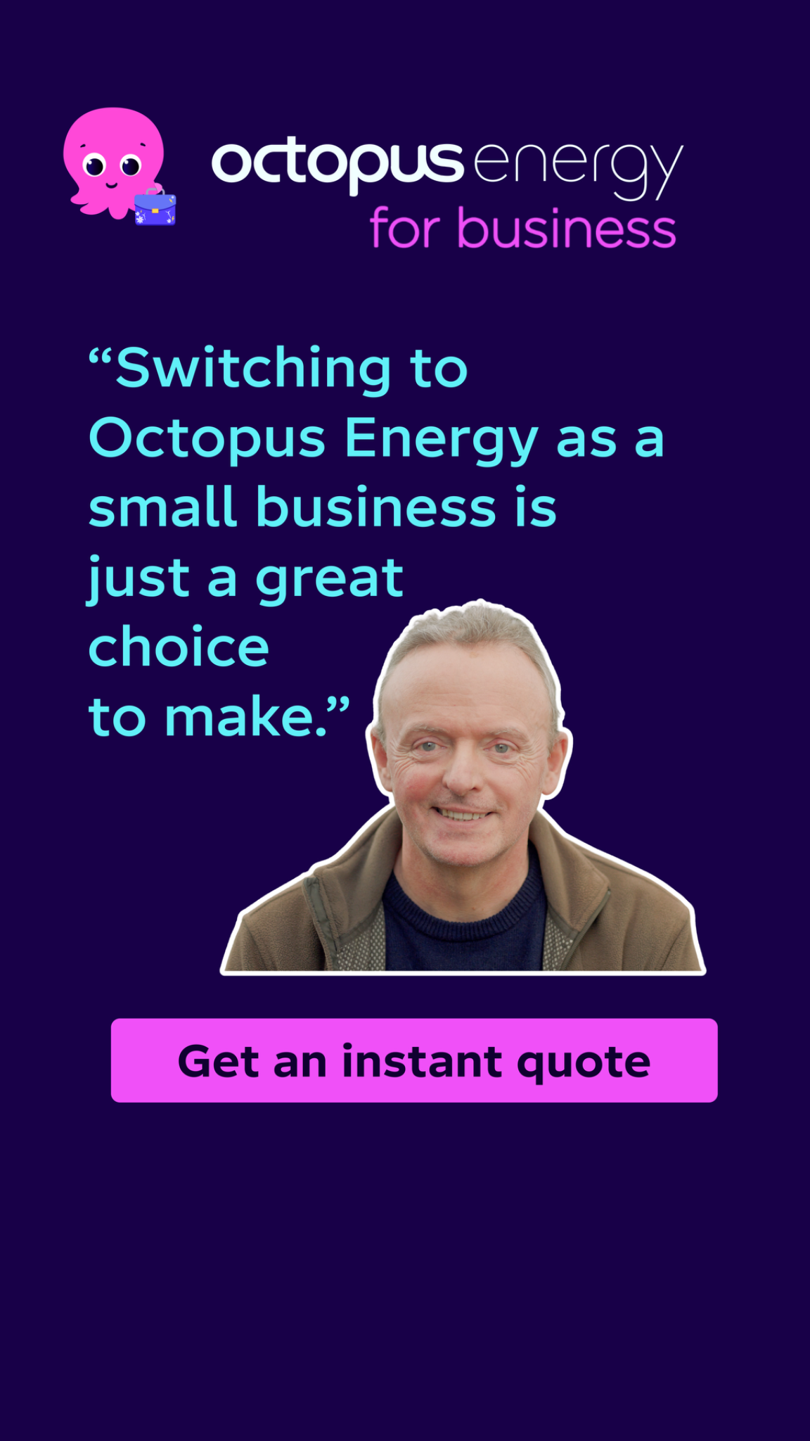 Octopus Energy for Business Facebook ad from Jul 27, 2026