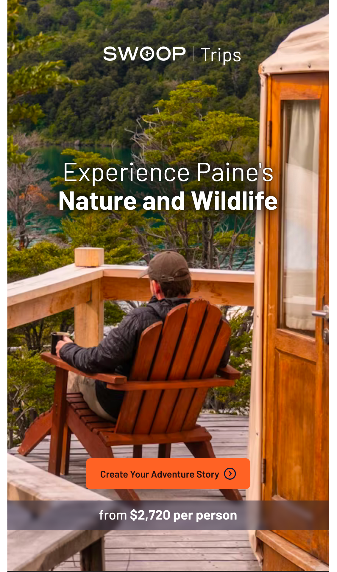 Swoop Patagonia Facebook ad