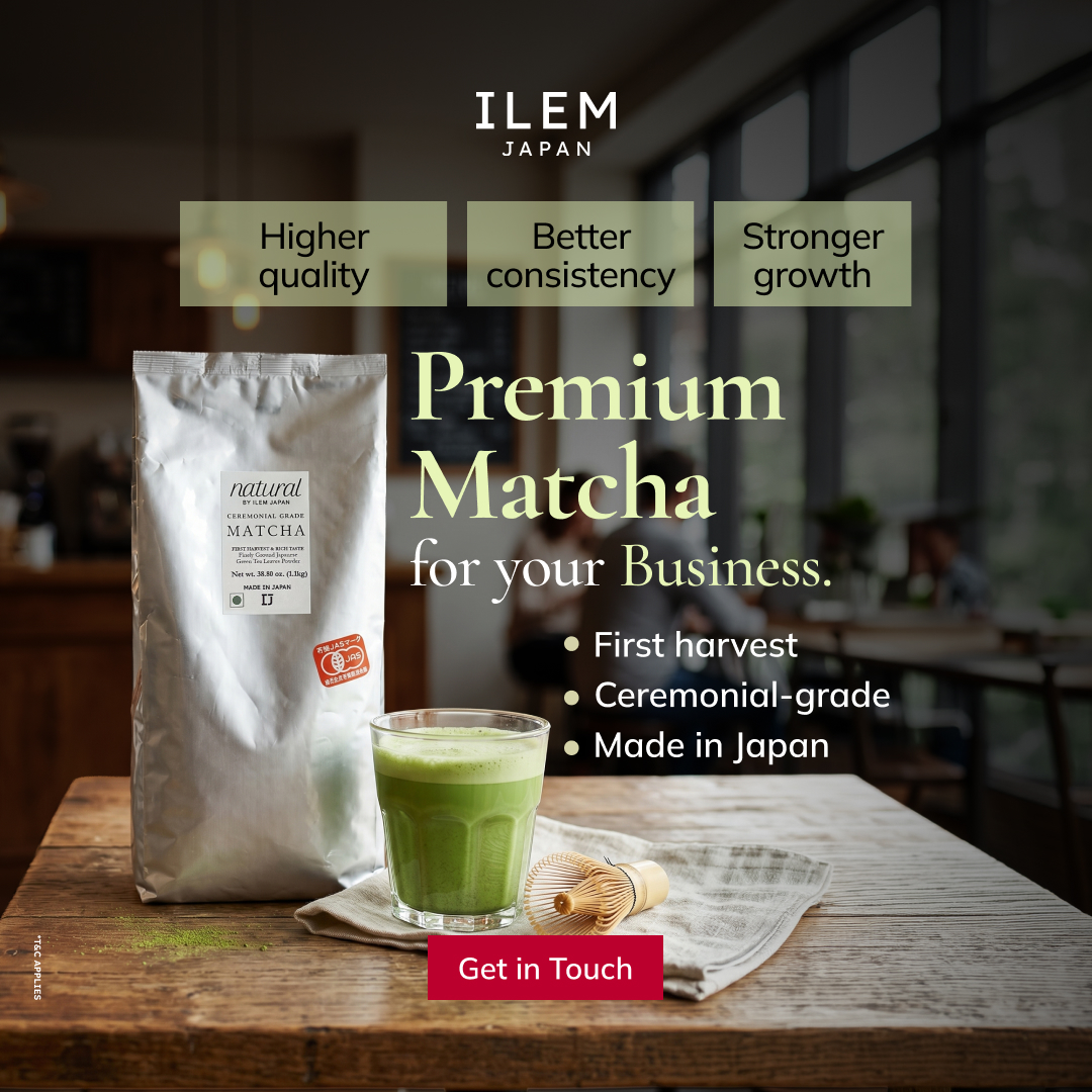 ILEM JAPAN Facebook ad: The matcha your menu has been missing.