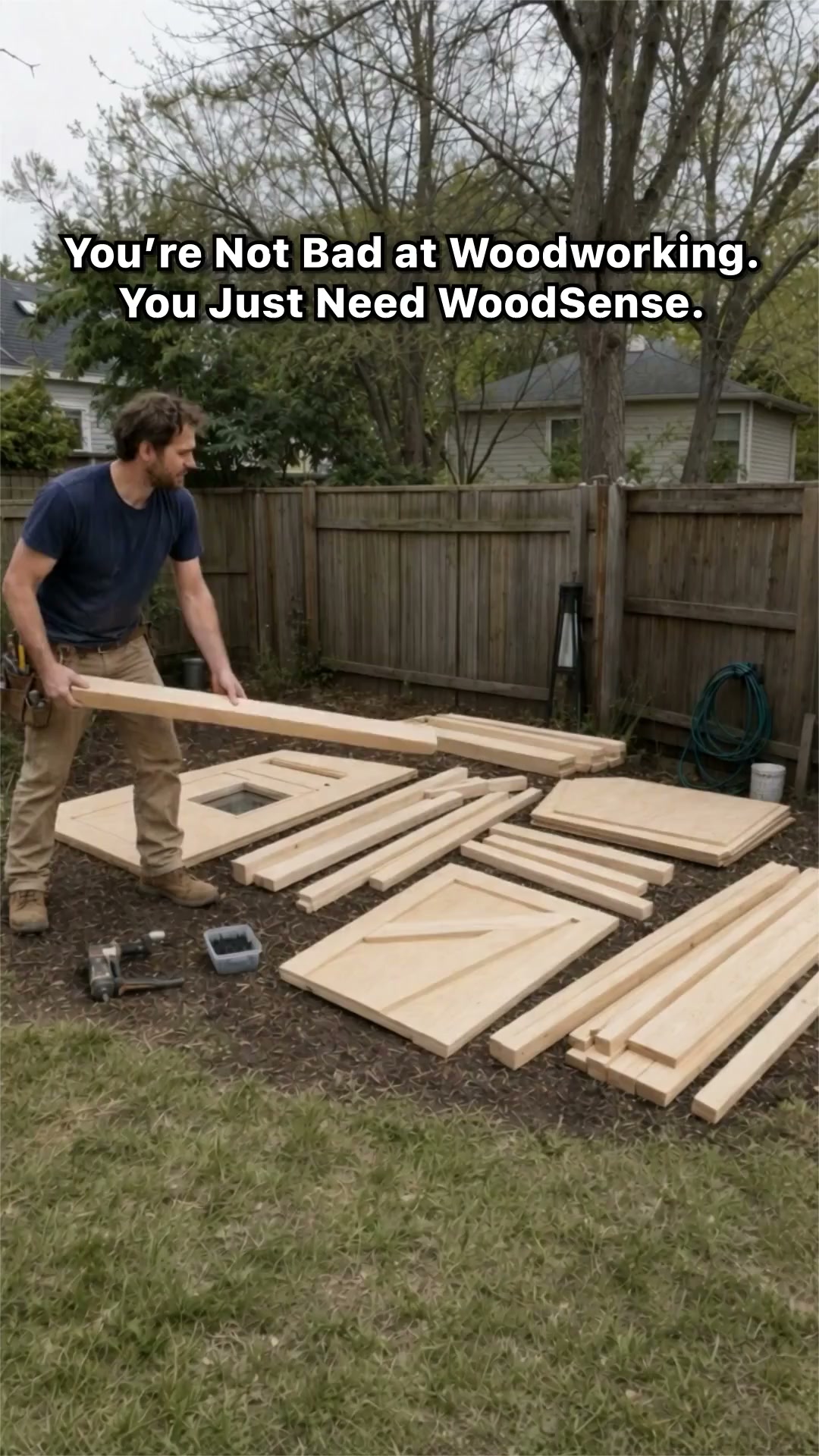 WoodSense Facebook ad: Become a woodworking expert