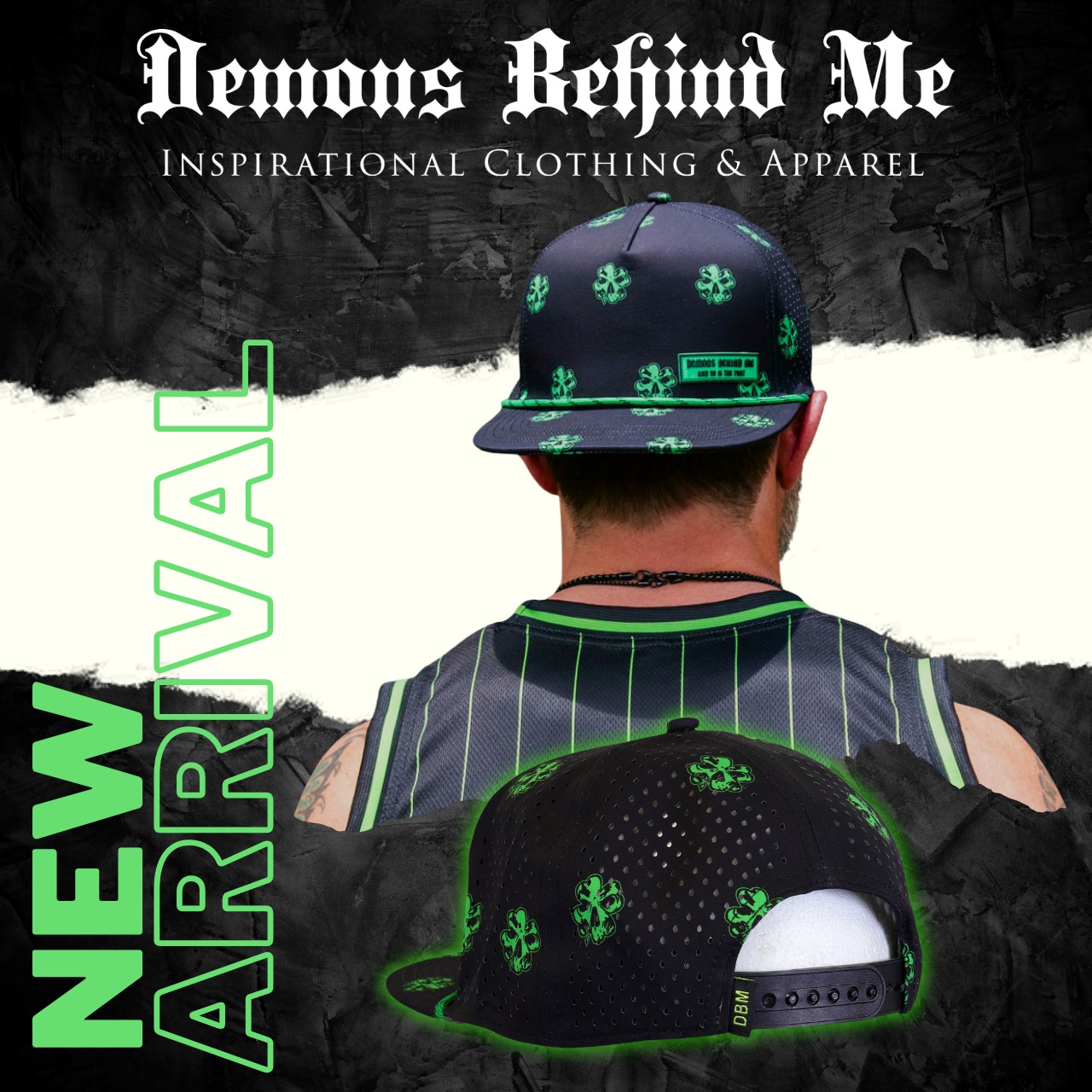 Demons Behind Me Inspirational Clothing & Apparel Facebook ad