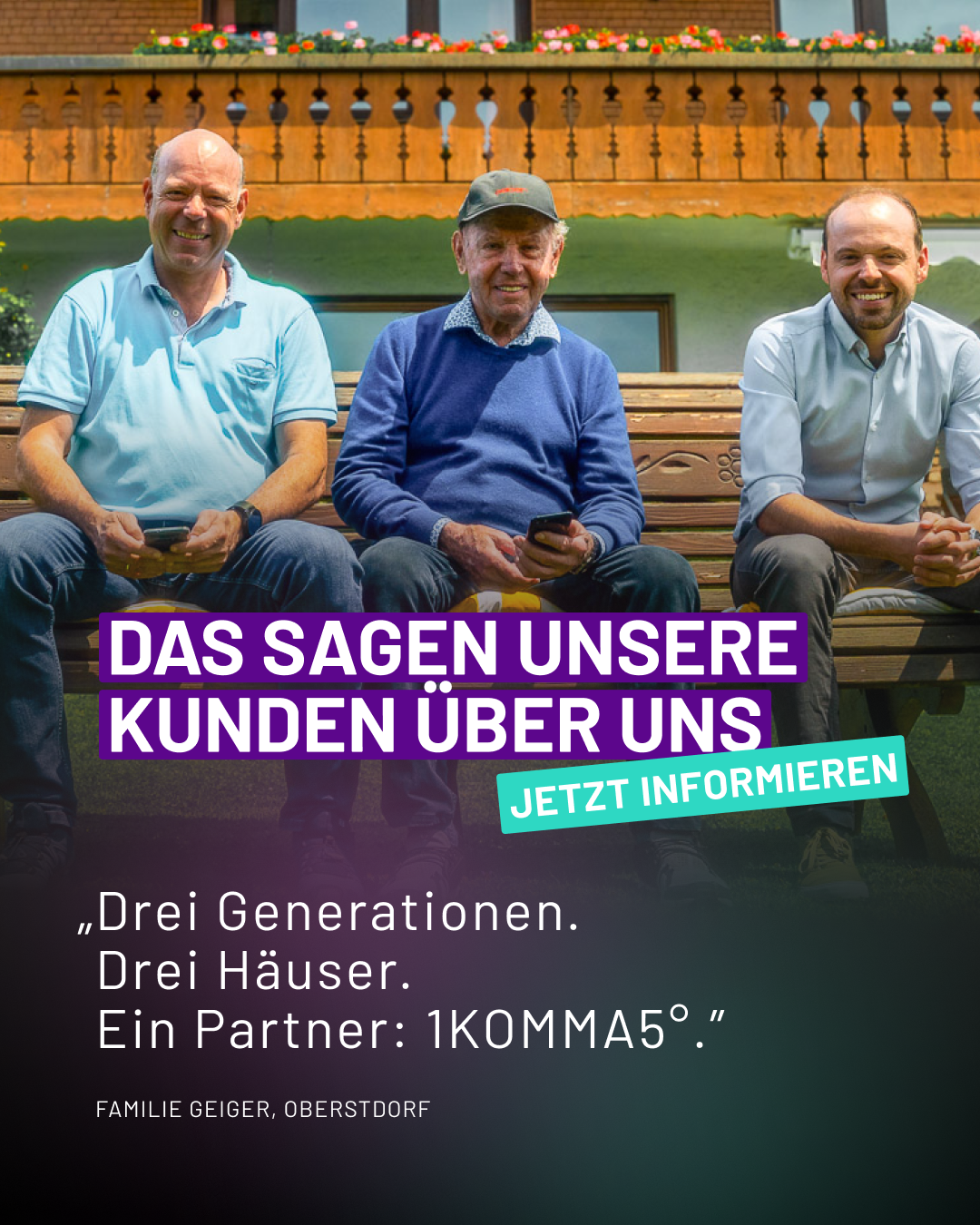 1KOMMA5GRAD Facebook ad
