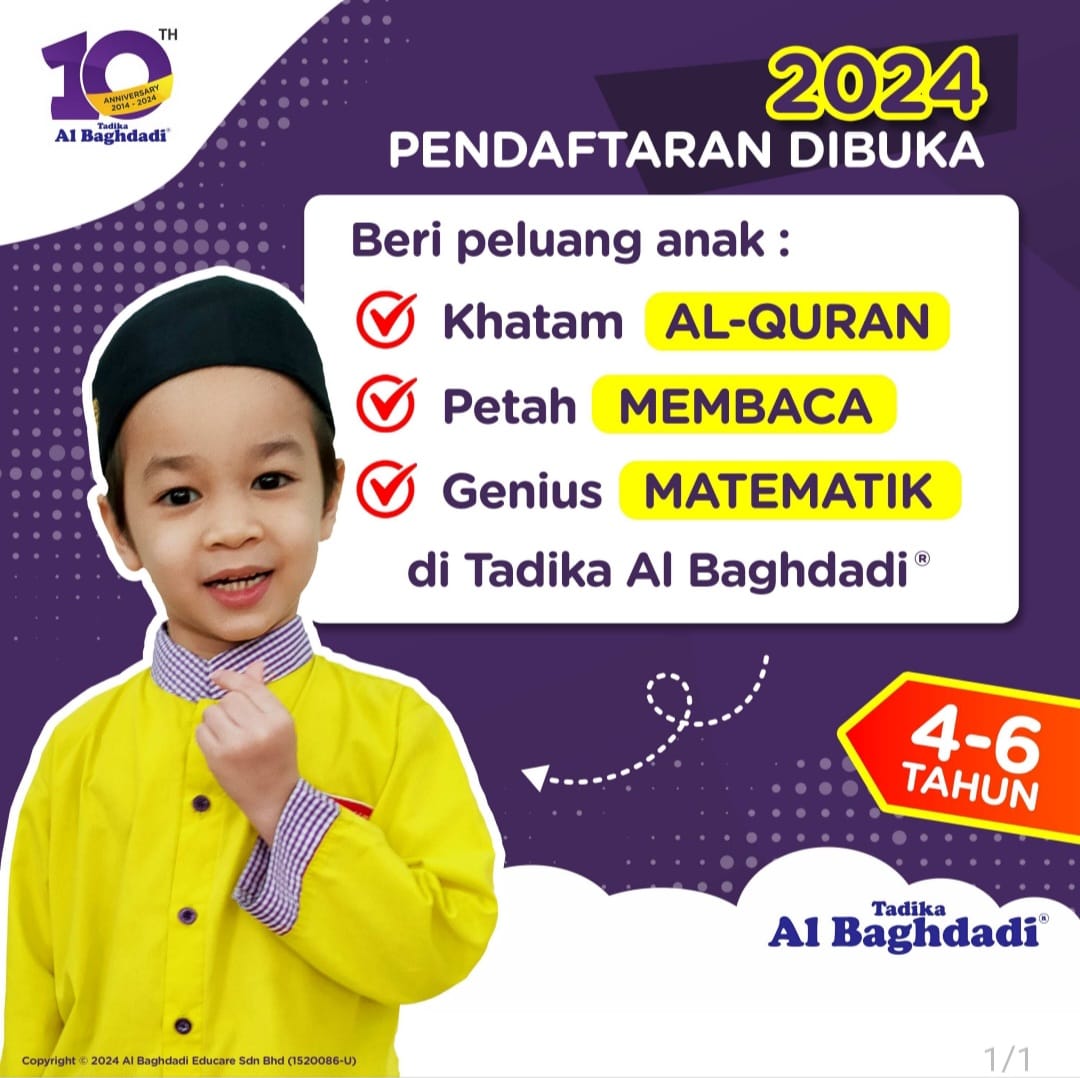 Al-Baghdadi Kelana Jaya - APC Facebook ad: PENGAMBILAN KINI DIBUKA.