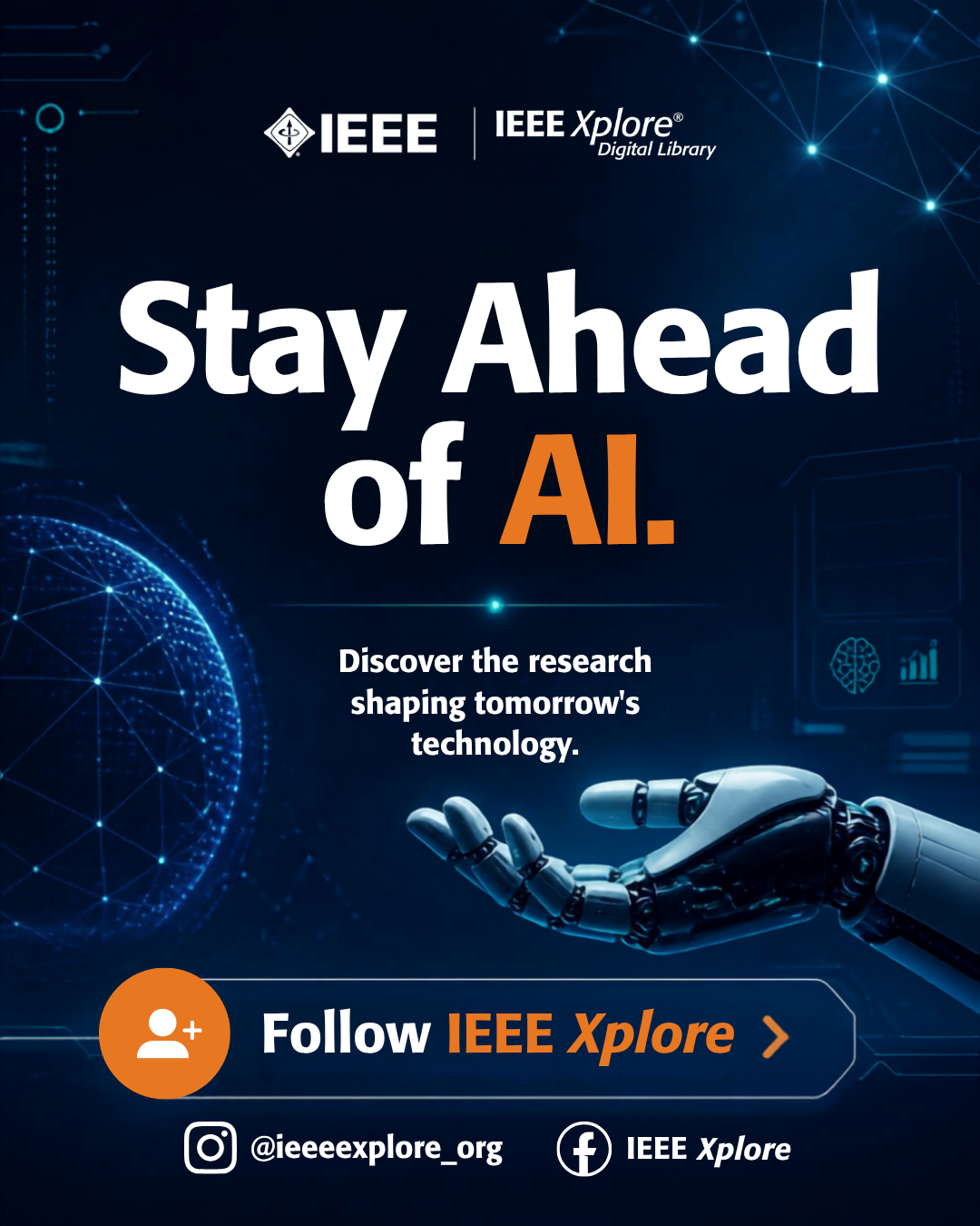 IEEE Xplore Facebook ad: Join our Facebook community for the latest news…