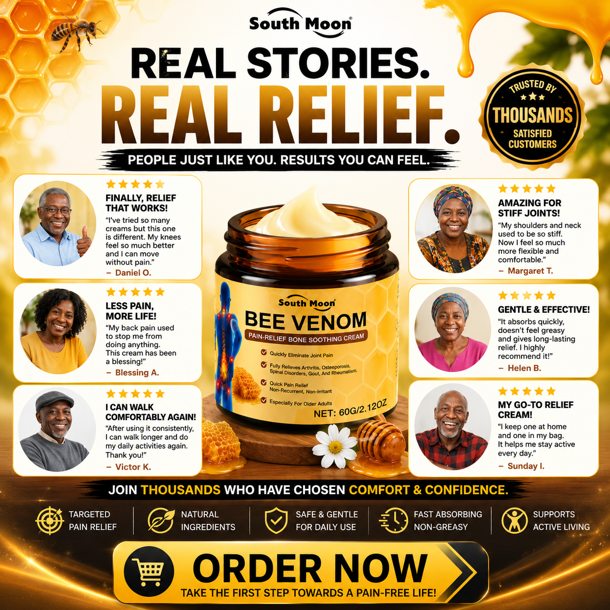 PainCare Relief Facebook ad: Tired of Joint and Bone Pain?