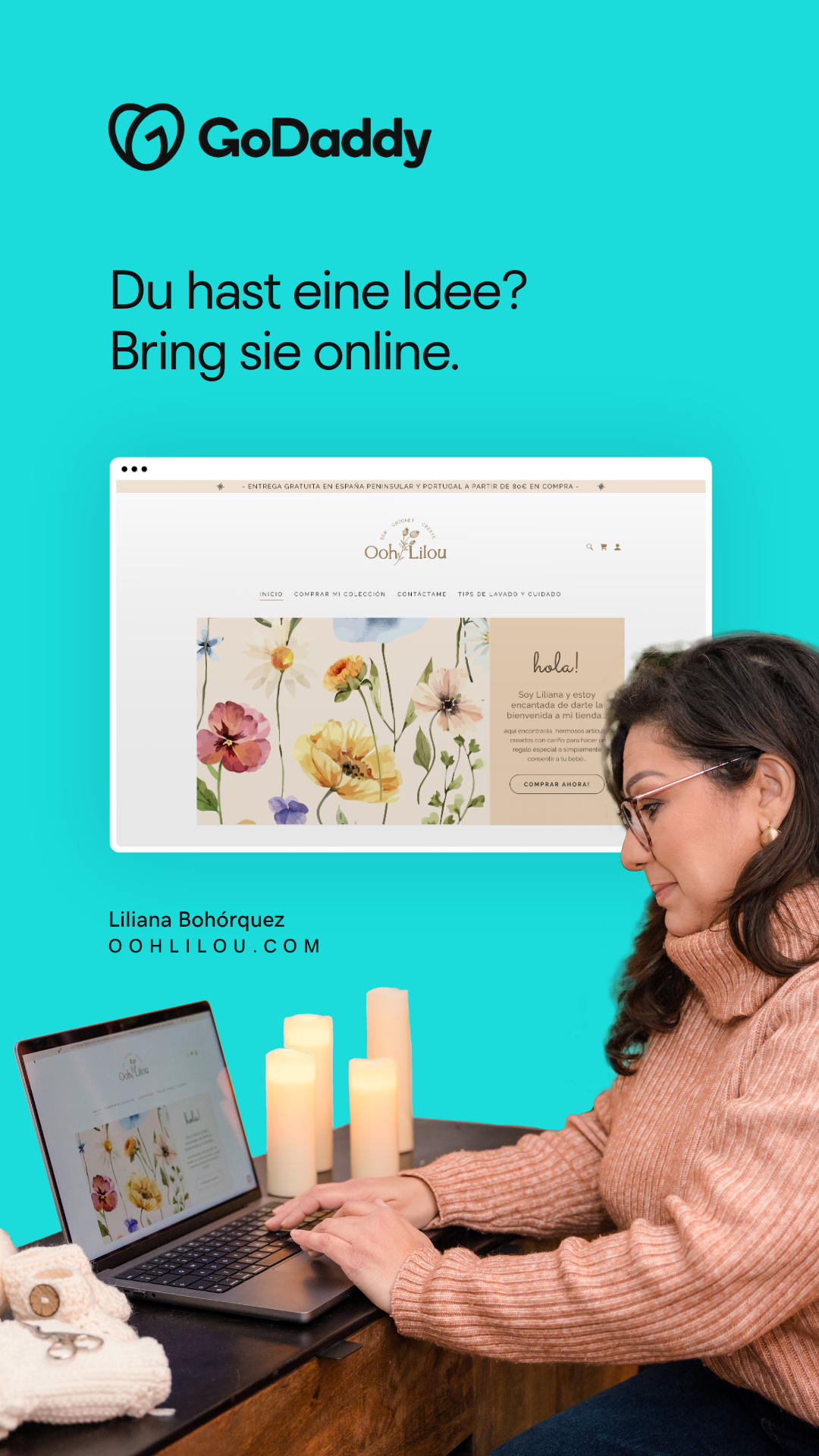 GoDaddy Deutschland Facebook ad