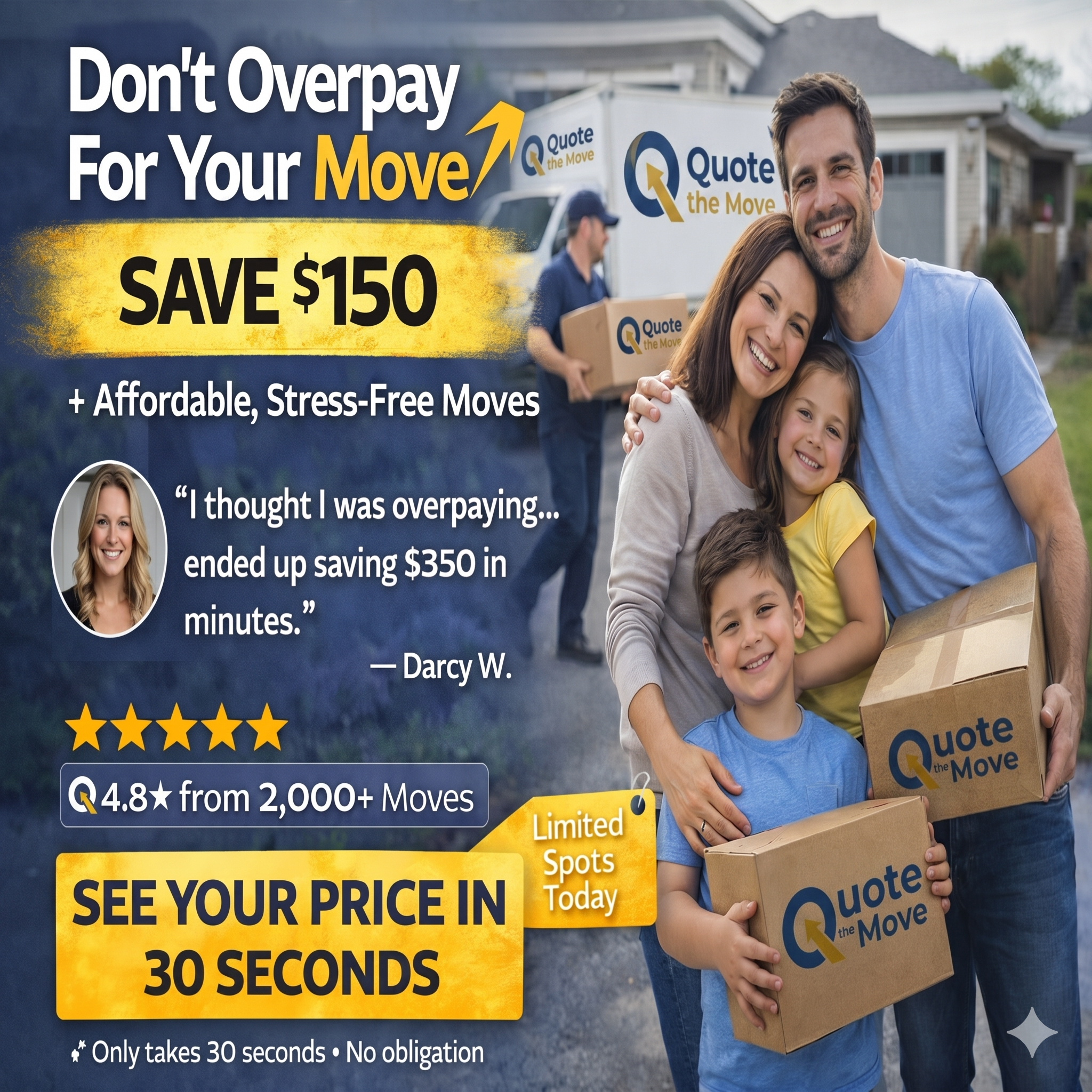Quote The Move Facebook ad: Get the Best Moving Price in Seconds