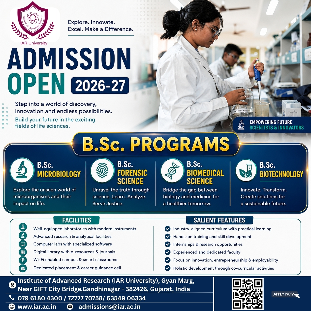 Institute of Advanced Research - The University For Innovation, Gandhinagar Facebook ad