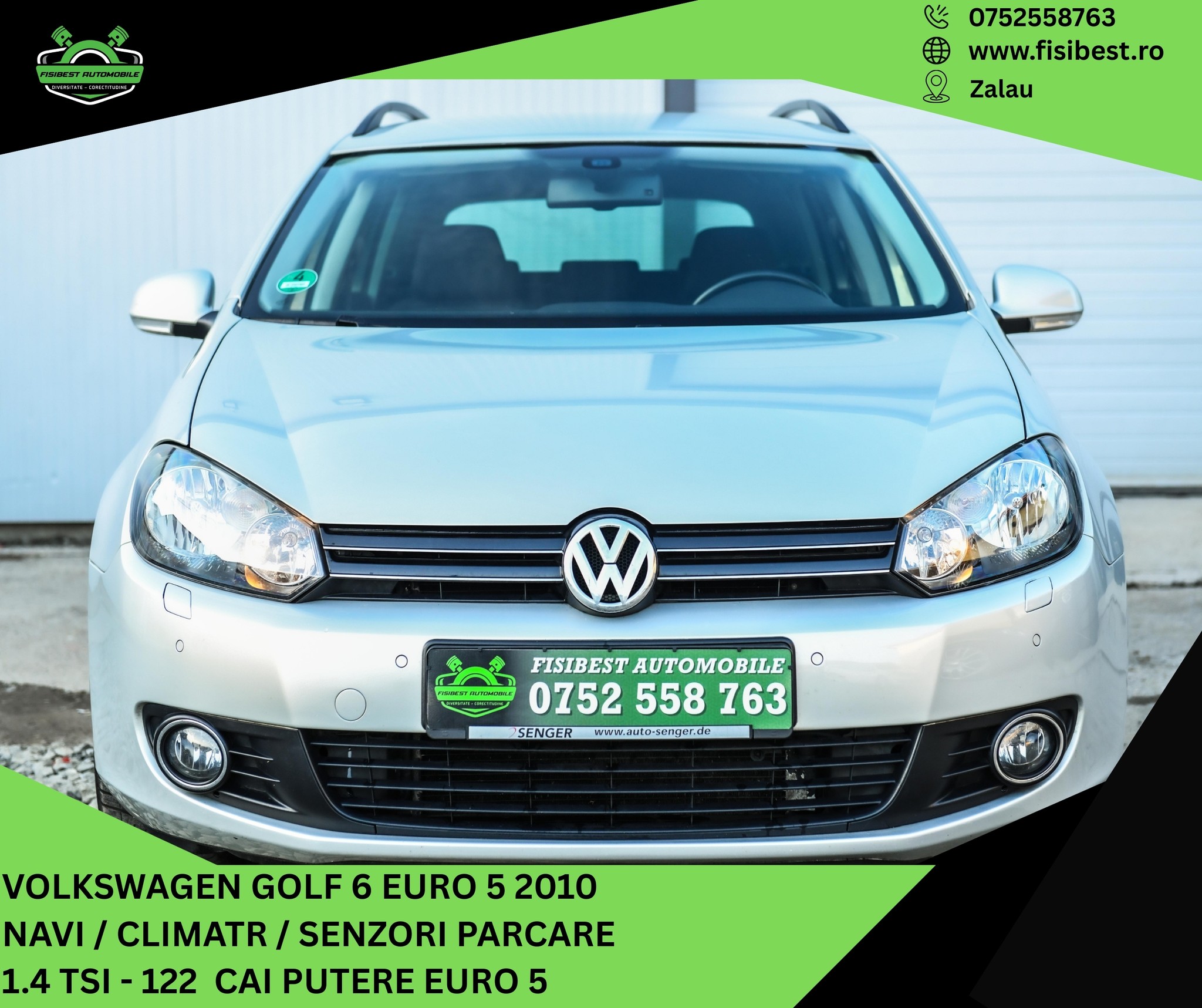 FisiBest Automobile Facebook ad: VW Golf 6 Euro 5 2010 Garantie 12…