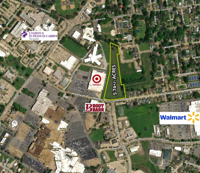 Bonnette Auctions Facebook ad: 5.74± acres of pad-ready commercial land directly behind…