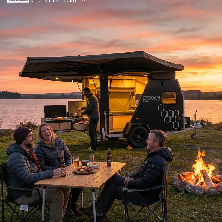 ROAM Adventure Trailers Facebook ad: Disconnect to reconnect