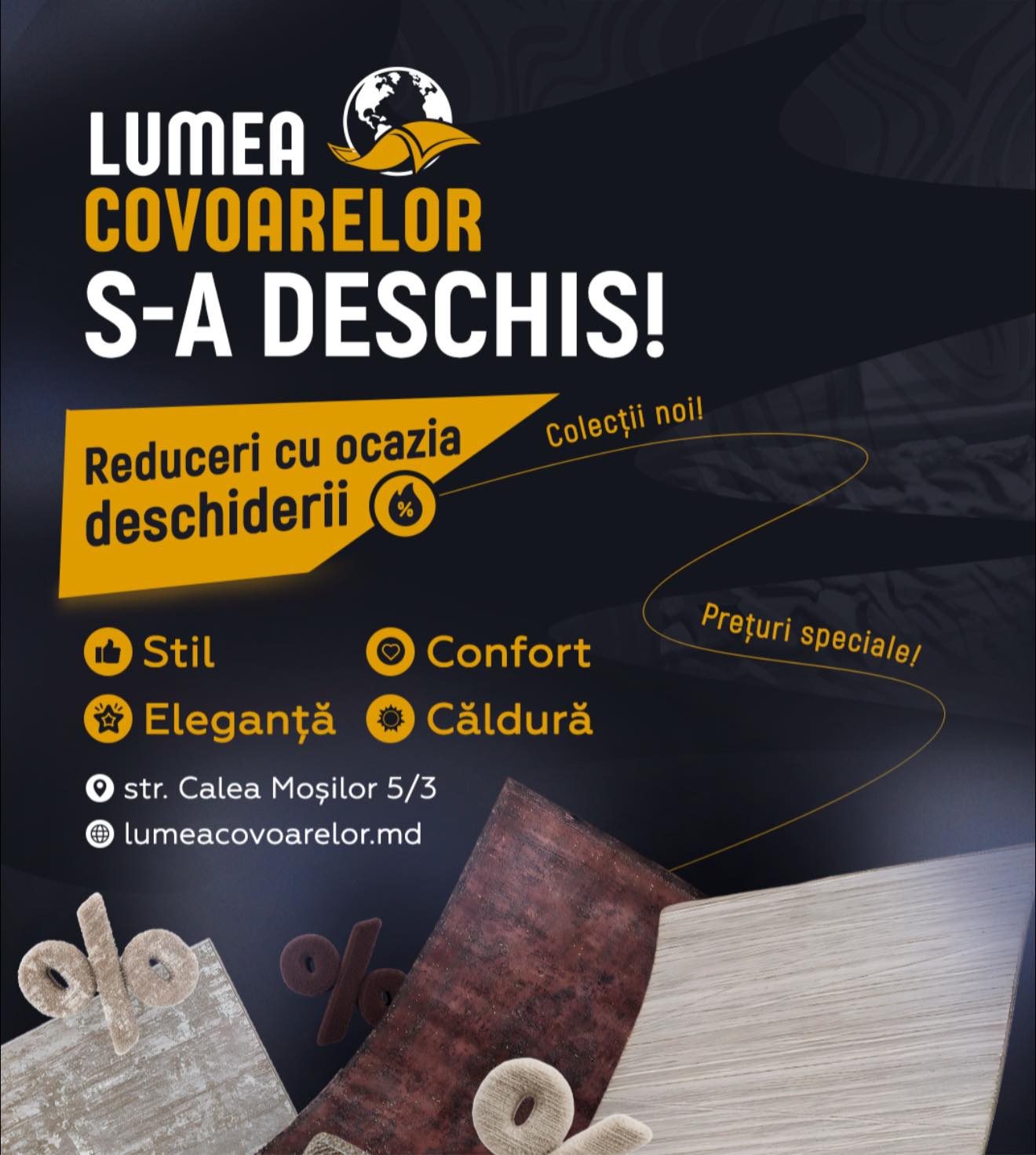 Lumea Covoarelor Facebook ad: Găsește o lume întreagă de covoare in noul…