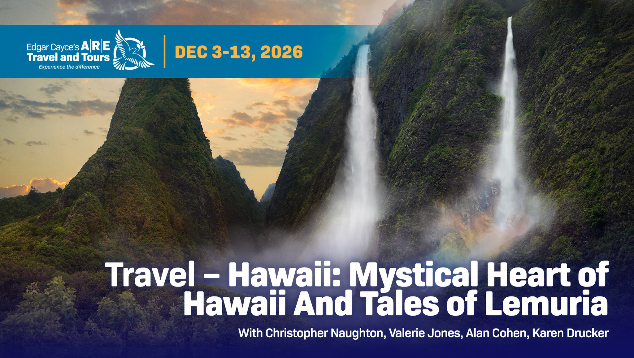 Edgar Cayce's A.R.E. Facebook ad: The Mystical Heart of Hawaii and Tales of Lemuria Tour