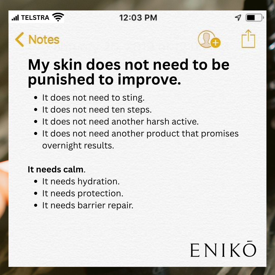 ENIKŌ Skincare Facebook ad: Your Anti-Aging Skincare Might Be Aging Your Skin