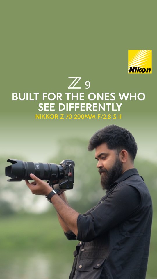Nikon Facebook ad: Designed for creators who notice every detail.