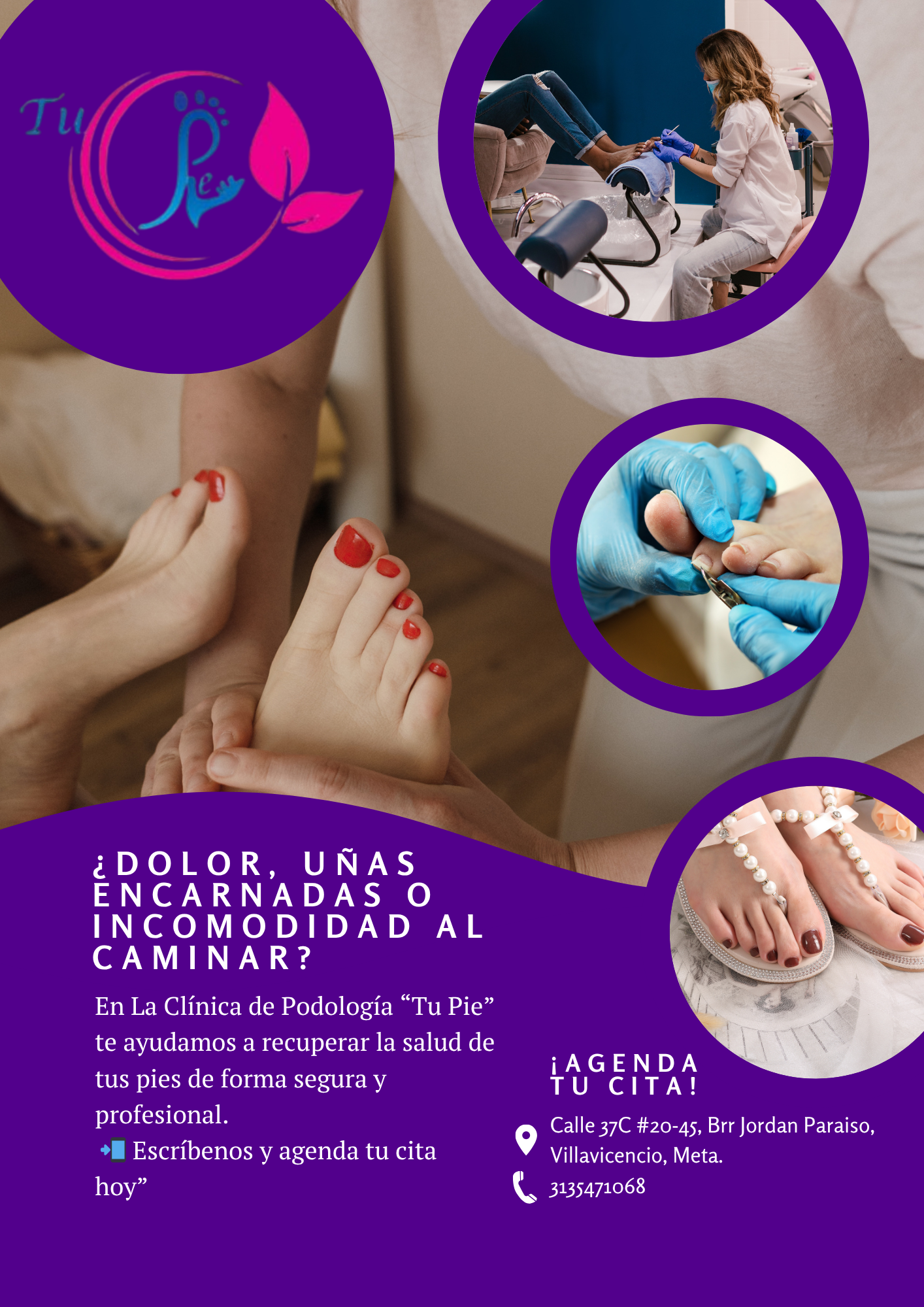 Tu pie Clinica Podologia Facebook ad: Chatea con nosotros