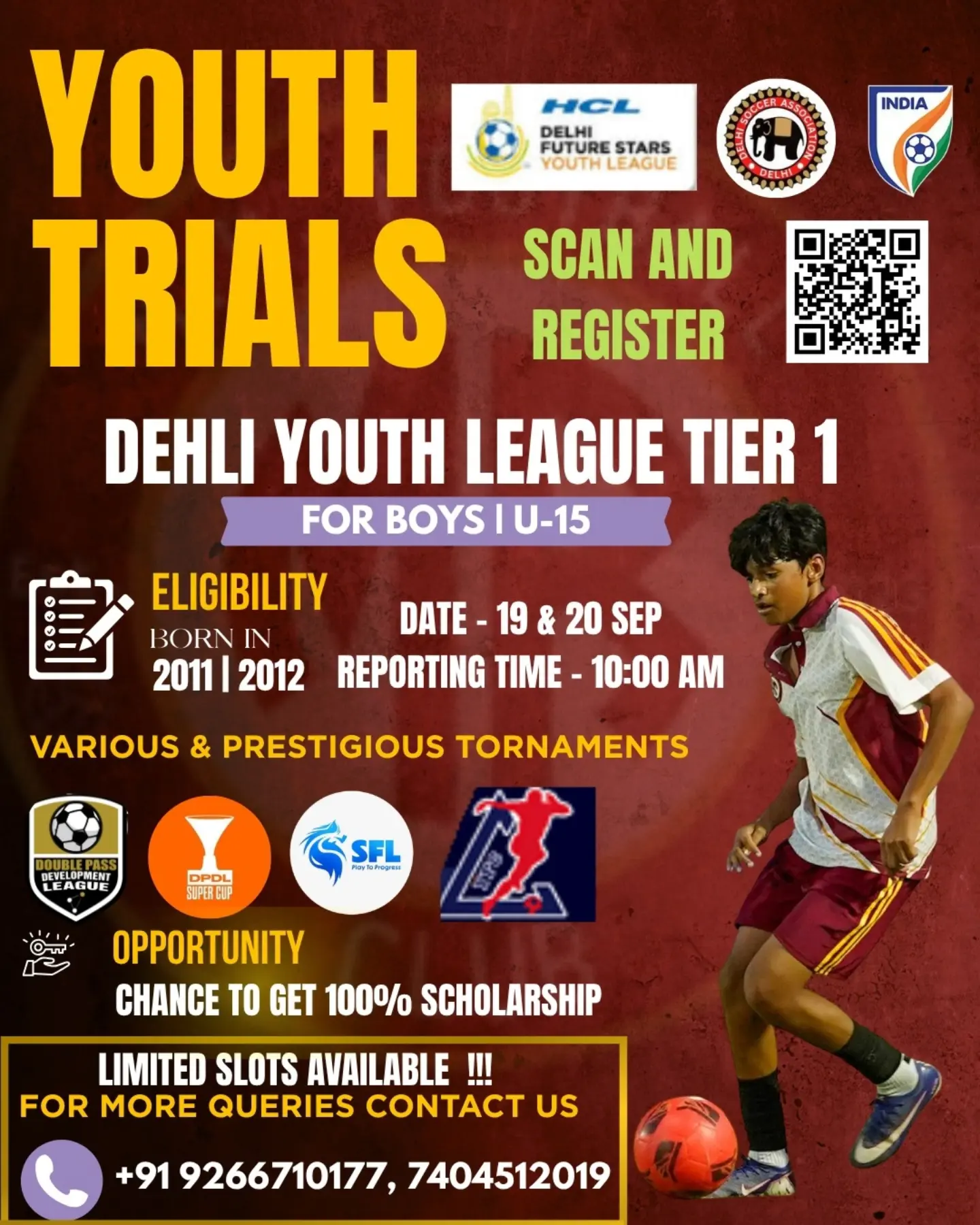 M R Football Club Facebook ad