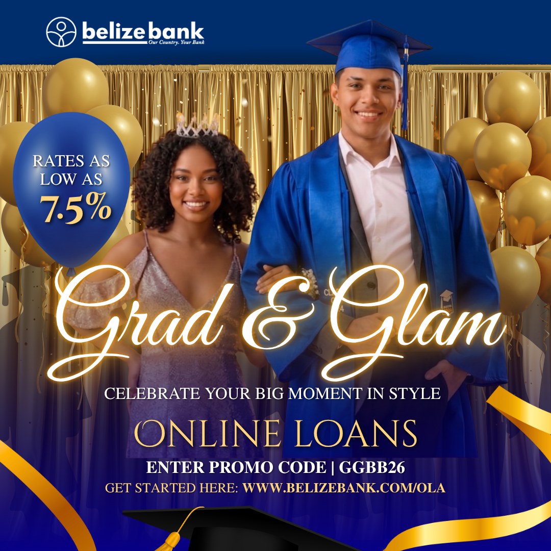 The Belize Bank Limited Facebook ad: Grad & Glam is BACK, and this year…