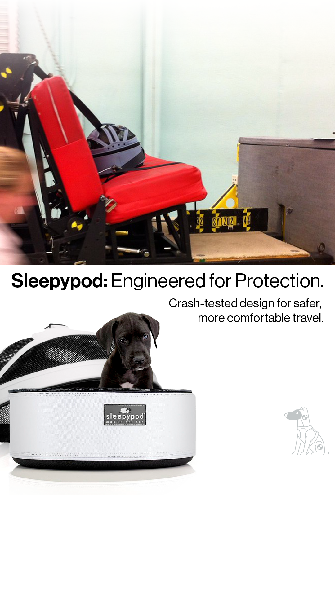 Sleepypod Facebook ad