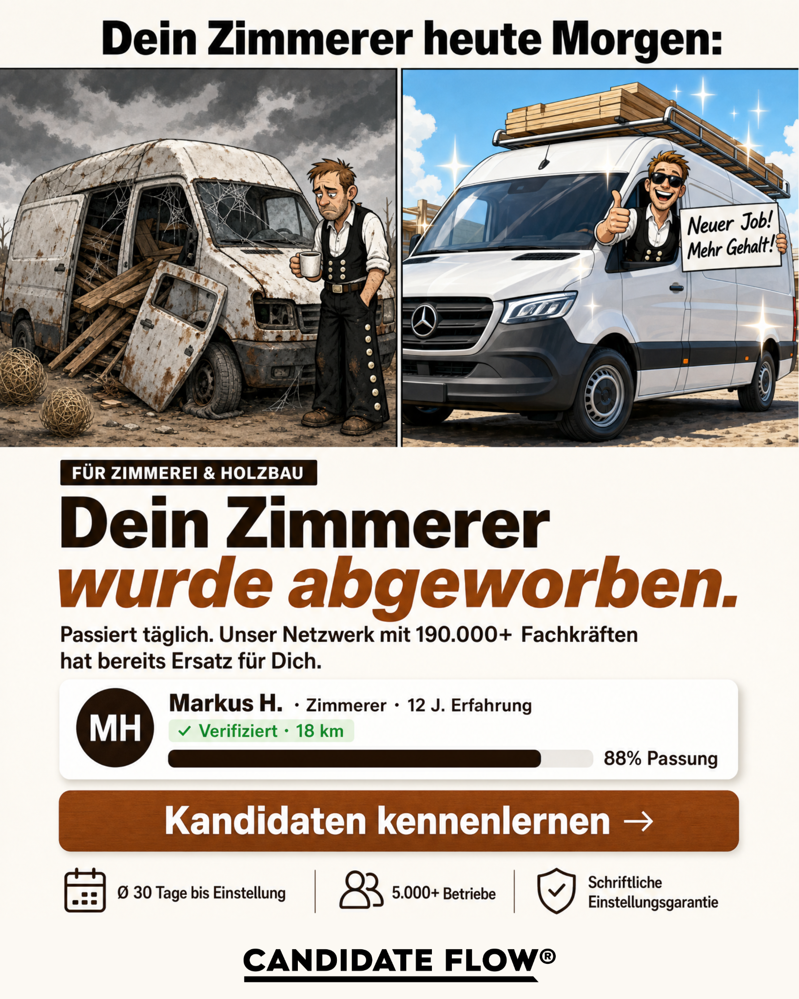 Candidate Flow GmbH - Recruiting Partner für den Mittelstand Facebook ad