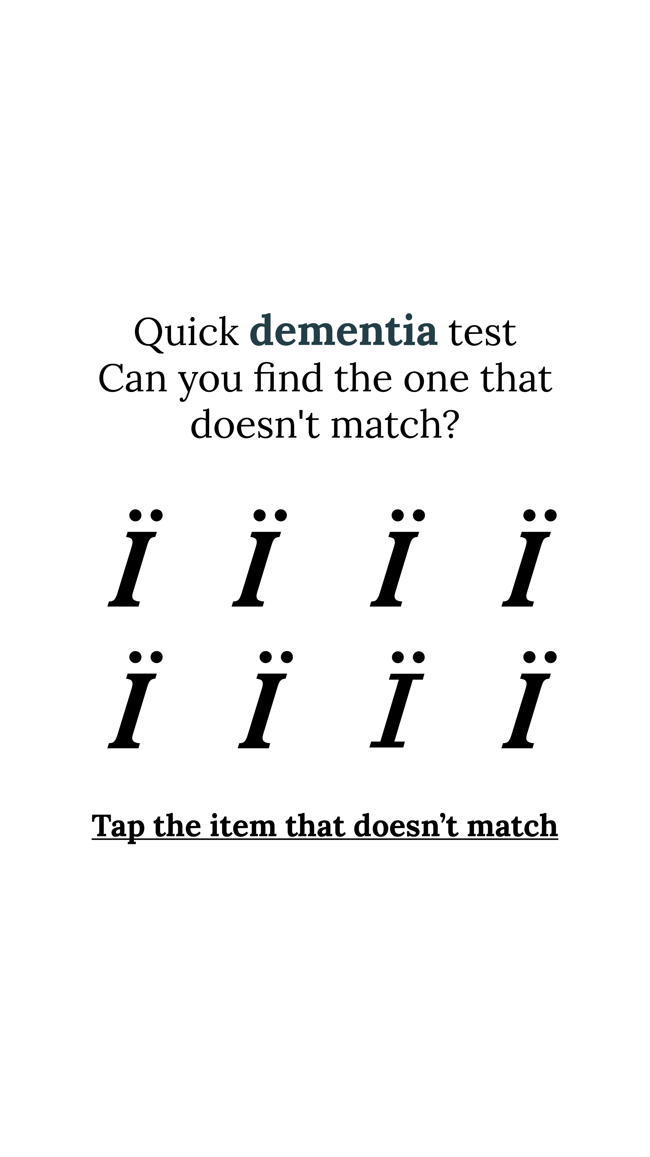 Brain Health Check Facebook ad
