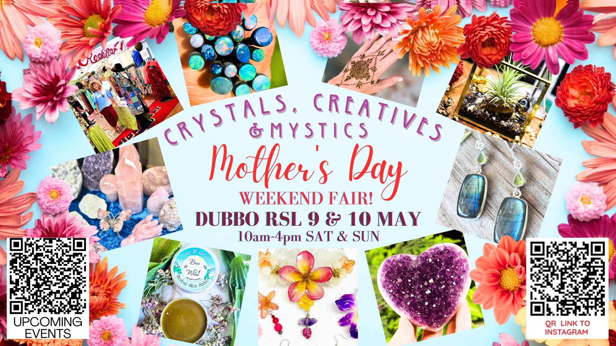 Crystals Creatives & Mystics Fair Facebook ad