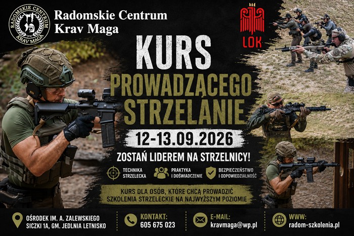 RADOMSKIE CENTRUM KRAV MAGA Facebook ad: KURS PROWADZĄCEGO STRZELANIE - RADOM